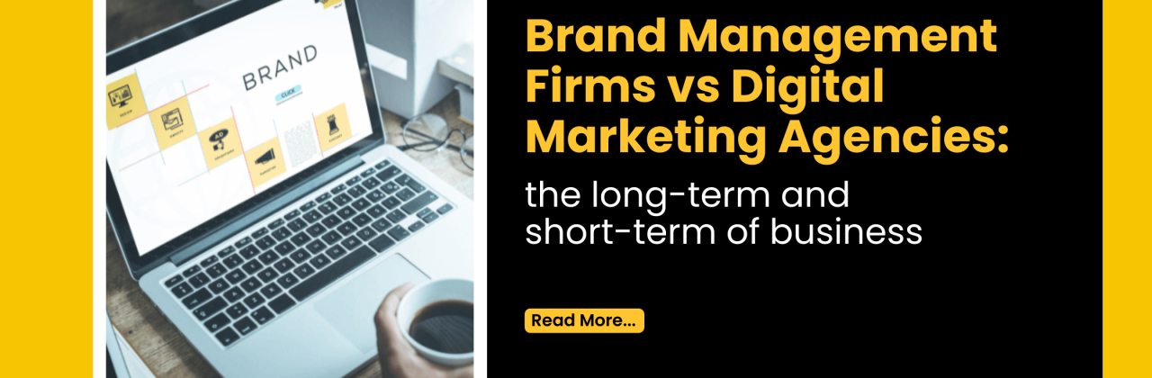 Brand Management Firms vs Digital Marketing Agencies: The Long-Term and Short-Term of business